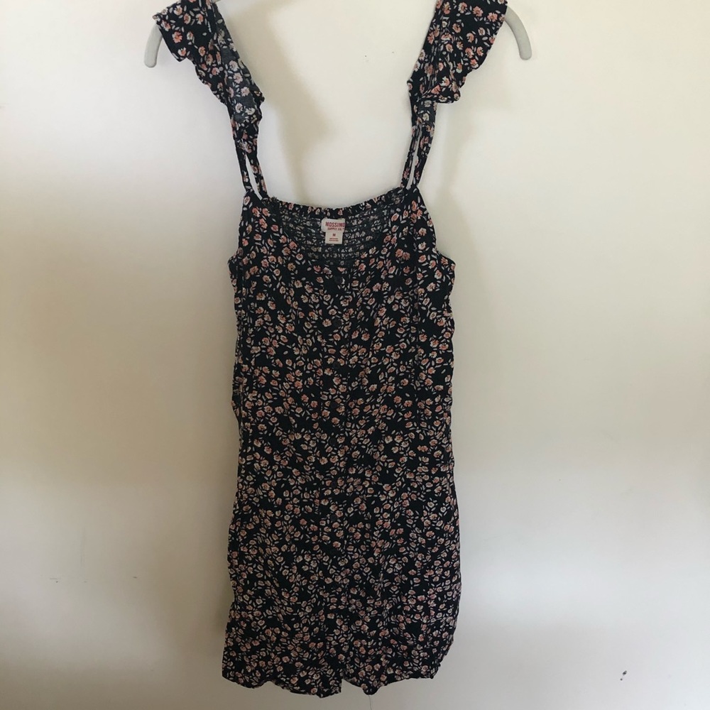 Floral Button Down Ruffle Sleeve Dress
